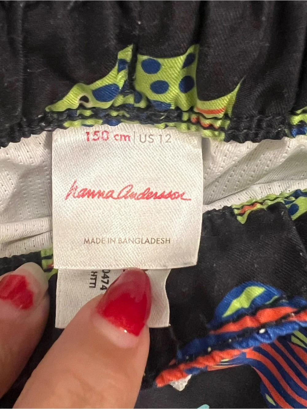 Hanna Andersson Fish Print Swim Trunks Kids 12 Euro Summer Beach Cruise Vacation